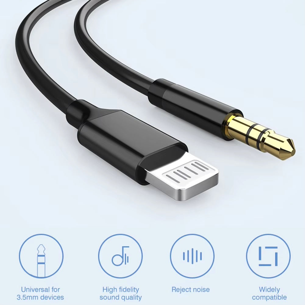 كيبل الصوت من أسلي جلوبال من Lightning إلى 3.5 مم كيبل الصوت من أسلي جلوبال من Lightning إلى 3.5 مم